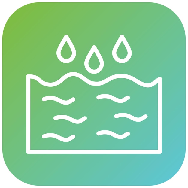 Estilo de icono de agua de diseño vectorial