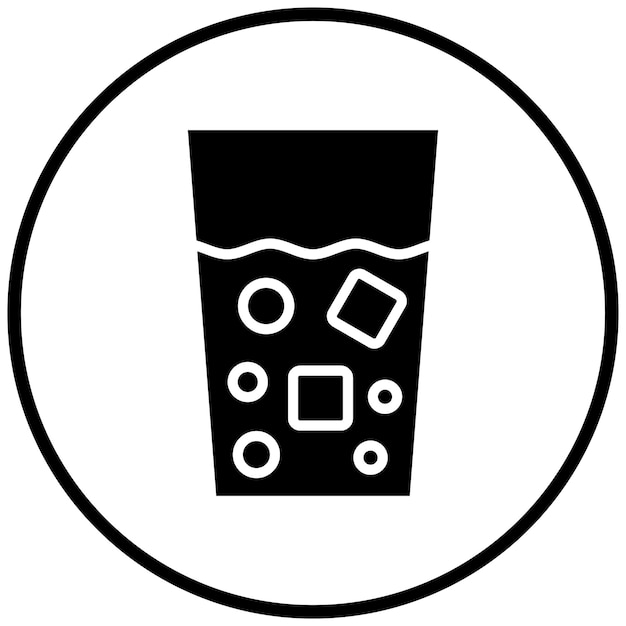 Estilo de icono de agua de diseño vectorial
