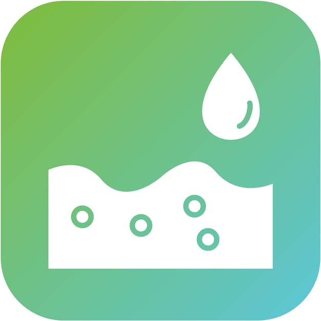 Estilo de icono de agua de diseño vectorial