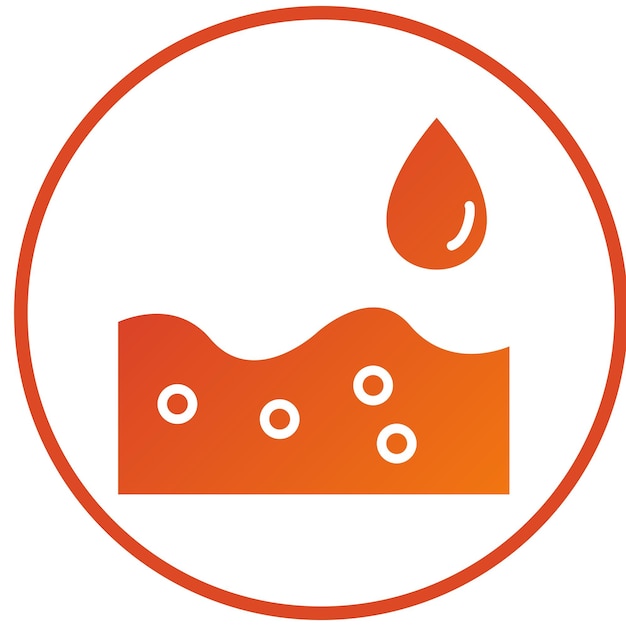 Estilo de icono de agua de diseño vectorial
