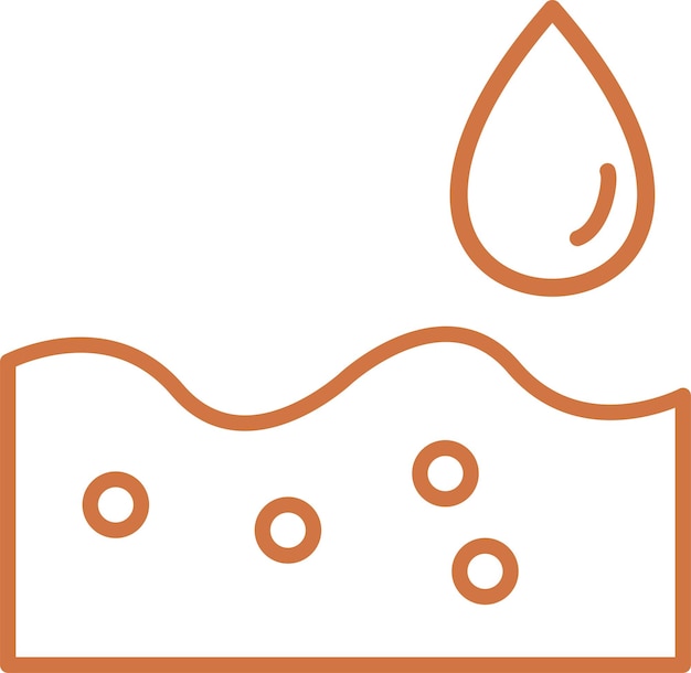 Estilo de icono de agua de diseño vectorial