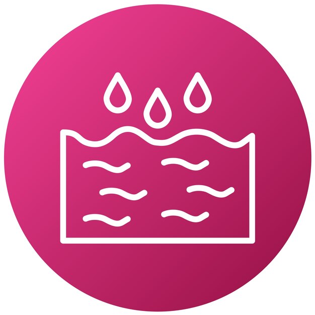 Estilo de icono de agua de diseño vectorial