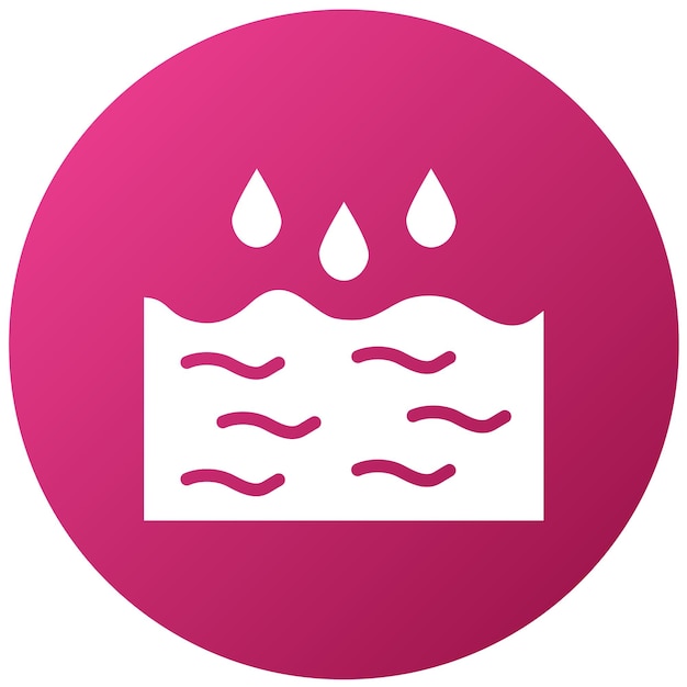 Estilo de icono de agua de diseño vectorial