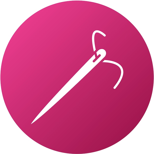 Estilo del icono de la aguja de diseño vectorial