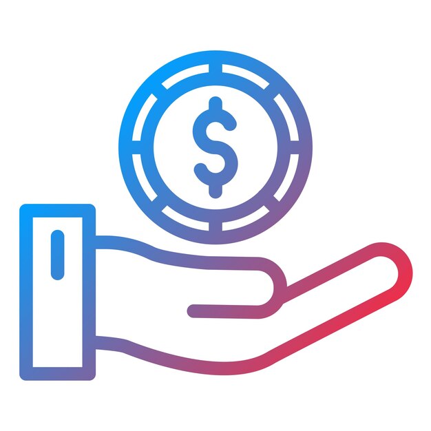 Estilo del icono de ahorro de diseño vectorial