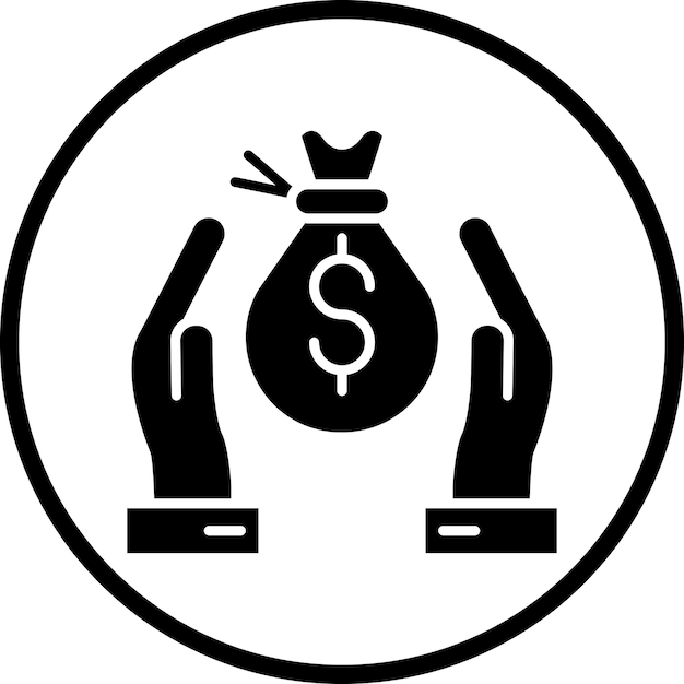 Estilo del icono de ahorro de diseño vectorial
