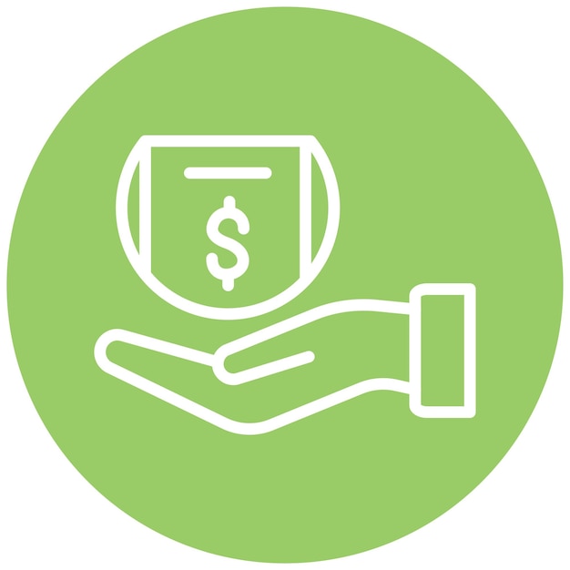 Estilo del icono de ahorro de diseño vectorial