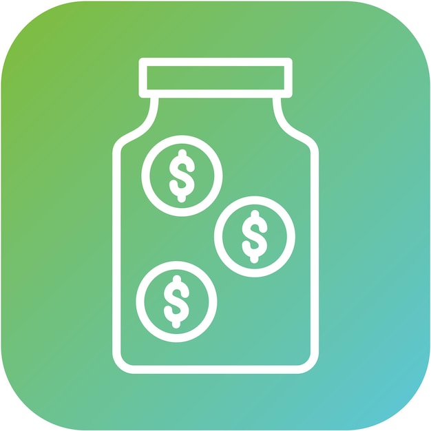 Estilo del icono de ahorro de diseño vectorial
