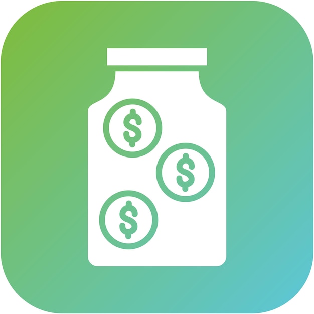 Estilo del icono de ahorro de diseño vectorial