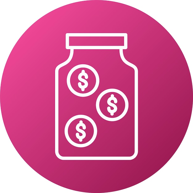 Estilo del icono de ahorro de diseño vectorial
