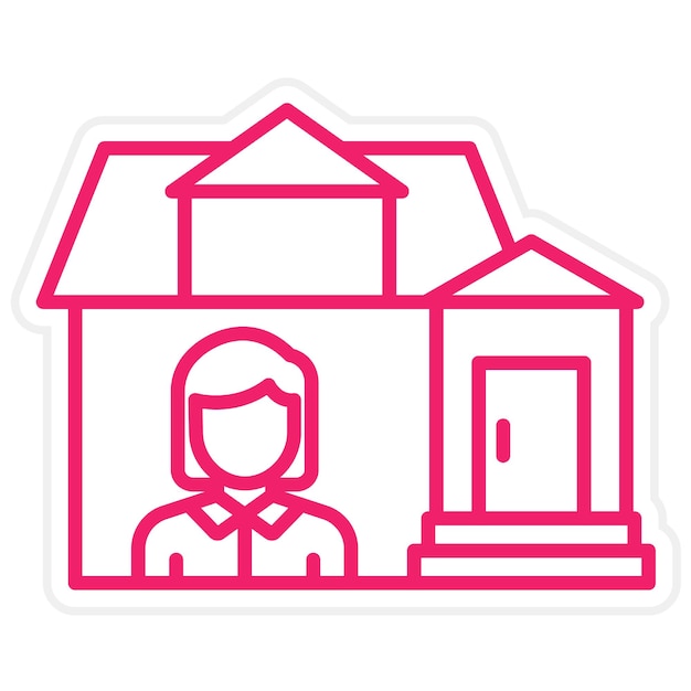 Estilo del icono de aislamiento de diseño vectorial