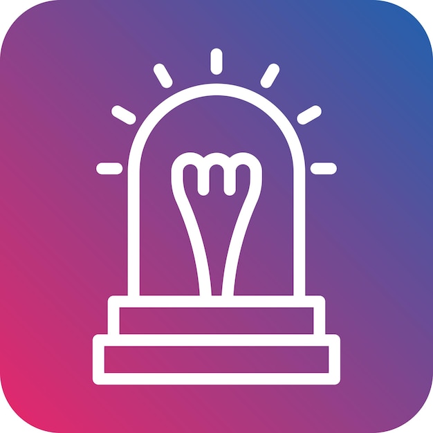 Estilo del icono de alarma de diseño vectorial