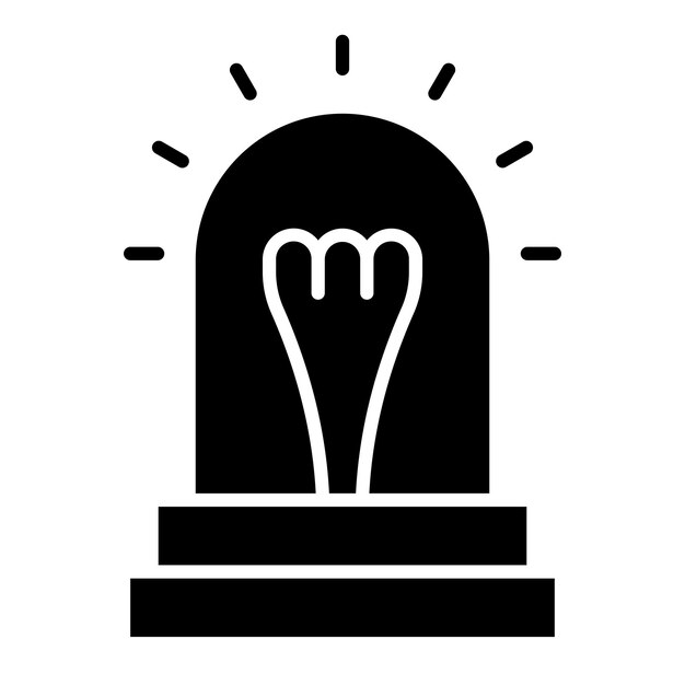 Estilo del icono de alarma de diseño vectorial