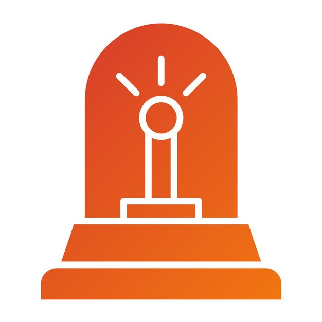Estilo del icono de alarma de diseño vectorial