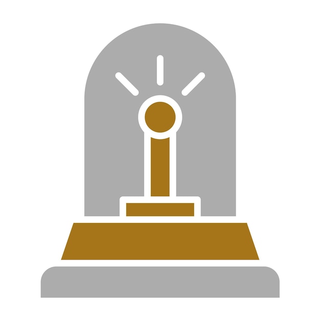 Estilo del icono de alarma de diseño vectorial