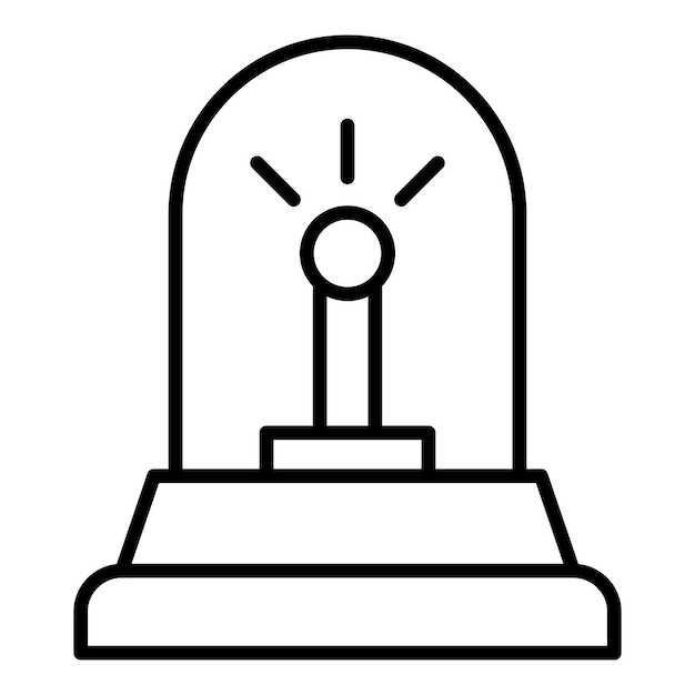 Estilo del icono de alarma de diseño vectorial
