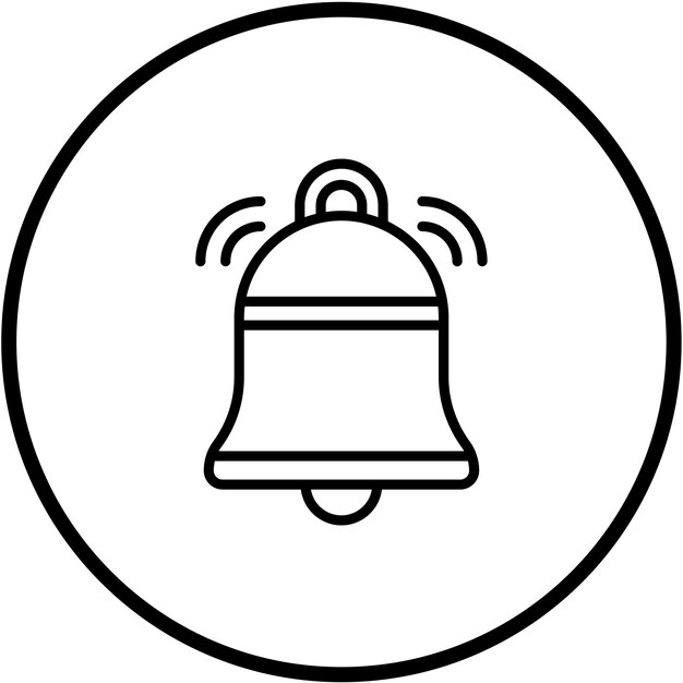 Estilo del icono de la alarma inteligente de diseño vectorial