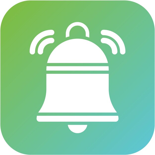 Estilo del icono de la alarma inteligente de diseño vectorial