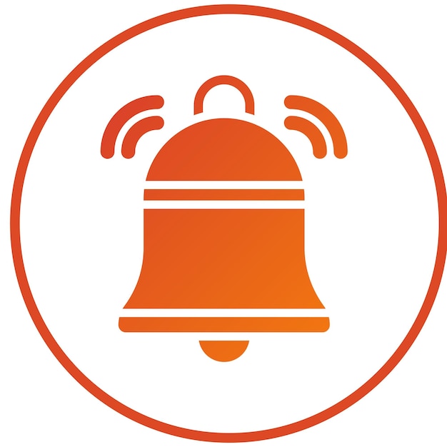 Estilo del icono de la alarma inteligente de diseño vectorial