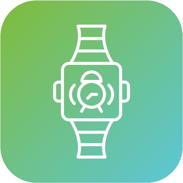 Estilo del icono de la alarma del reloj inteligente