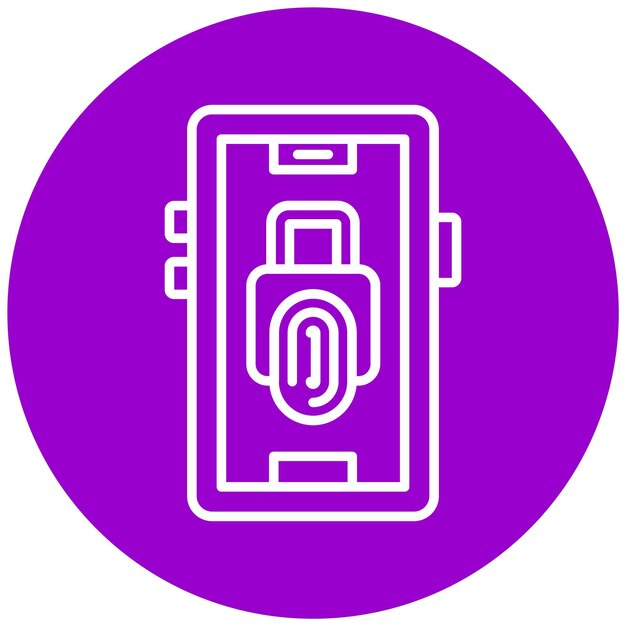Estilo del icono de las alarmas de acceso de diseño vectorial