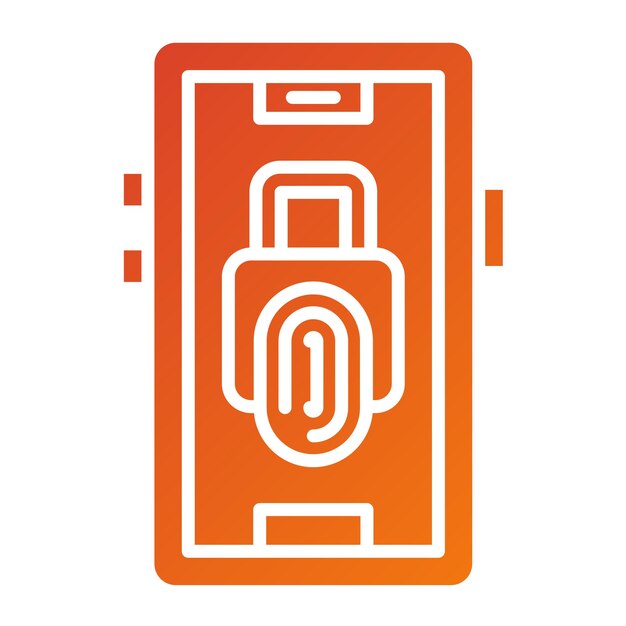 Estilo del icono de las alarmas de acceso de diseño vectorial