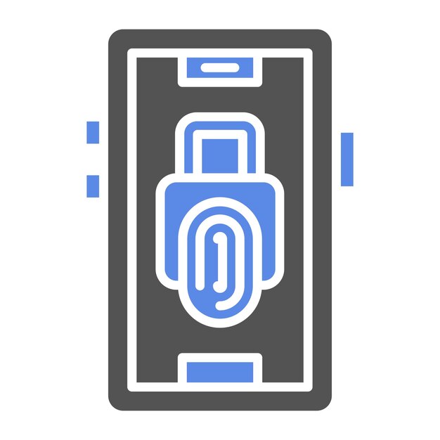Estilo del icono de las alarmas de acceso de diseño vectorial