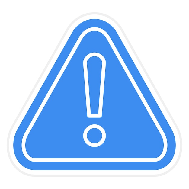 Estilo del icono de alerta de diseño vectorial