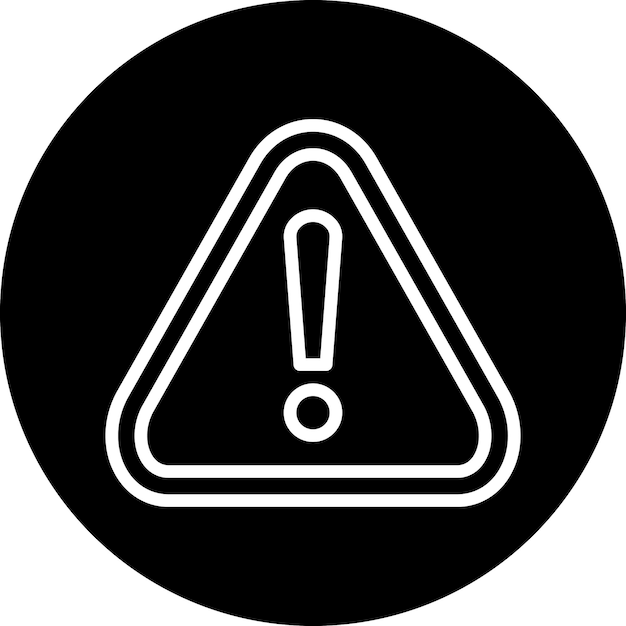Estilo del icono de alerta de diseño vectorial