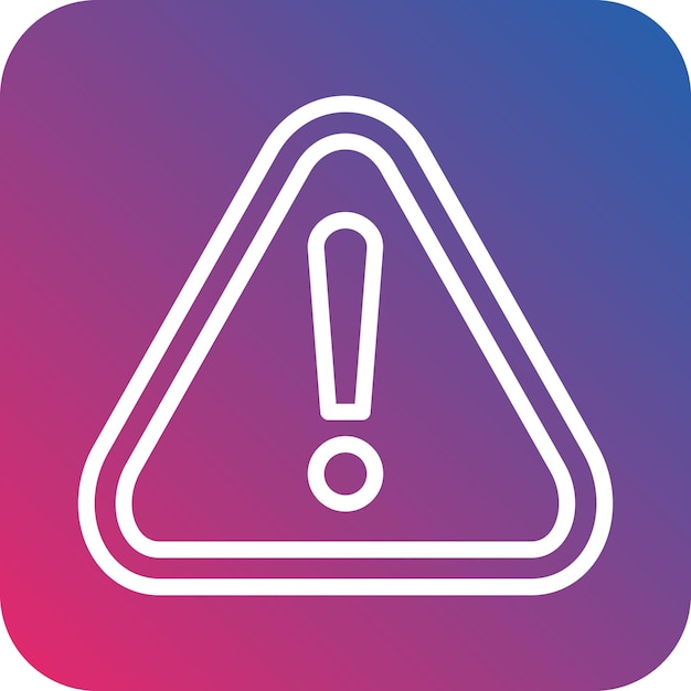 Estilo del icono de alerta de diseño vectorial