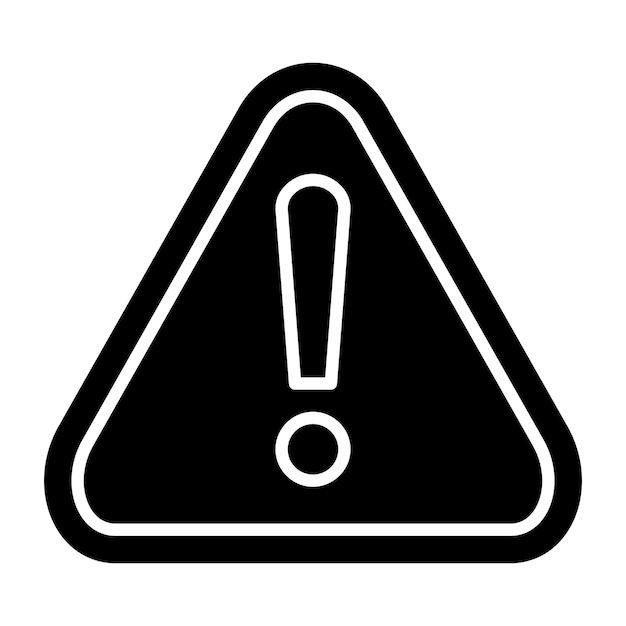 Estilo del icono de alerta de diseño vectorial