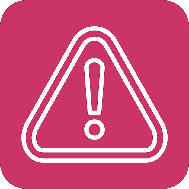 Estilo del icono de alerta de diseño vectorial