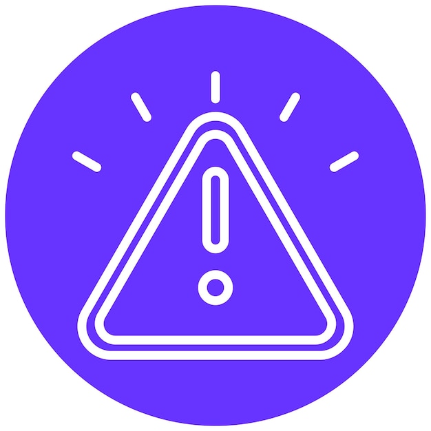 Estilo del icono de alerta de diseño vectorial
