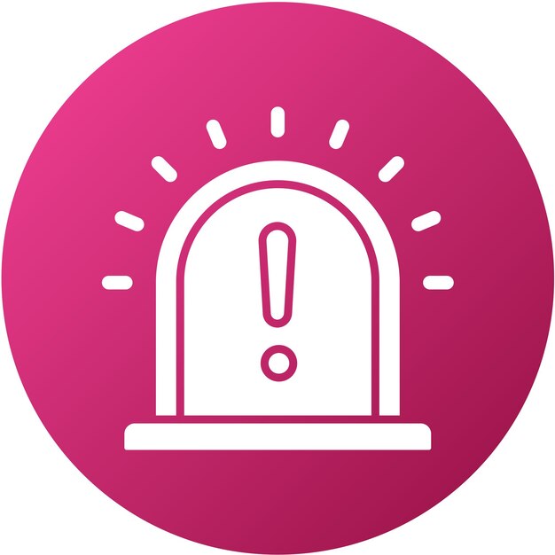 Estilo del icono de alerta de diseño vectorial