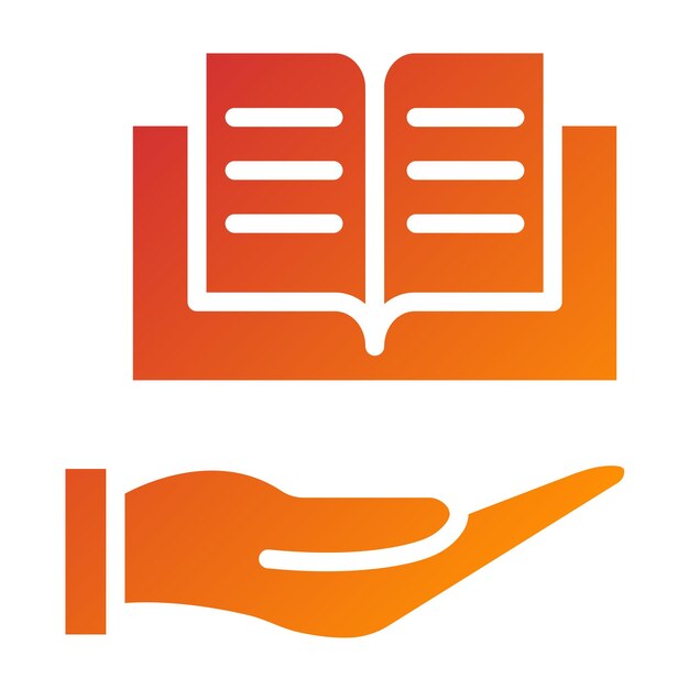 Estilo de icono de alfabetización de diseño vectorial