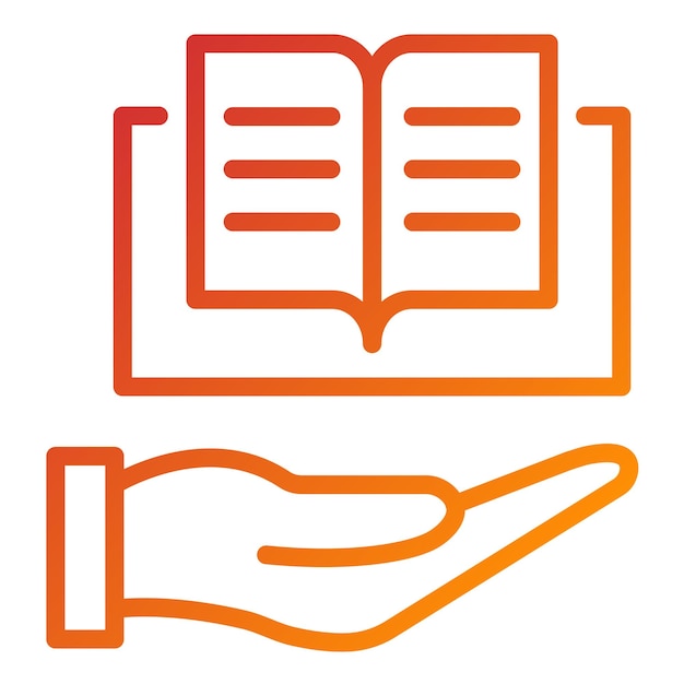 Estilo de icono de alfabetización de diseño vectorial