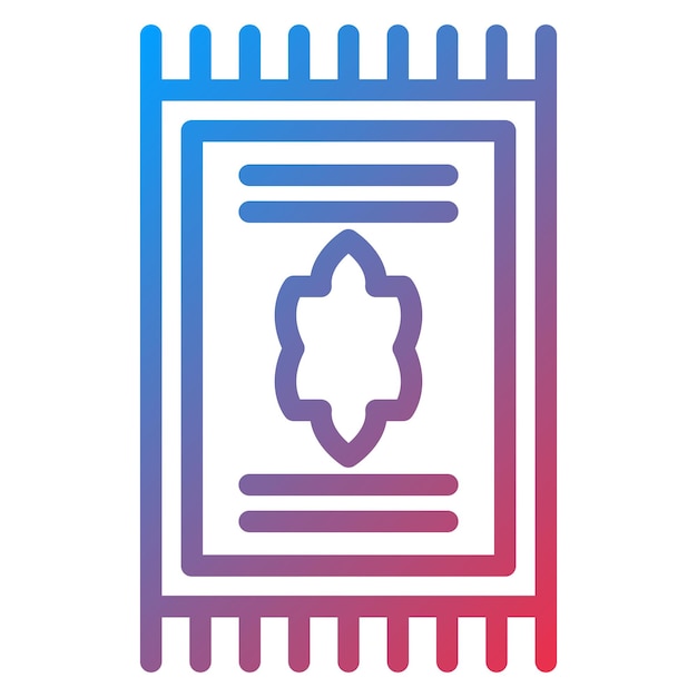Estilo de icono de alfombra de diseño vectorial