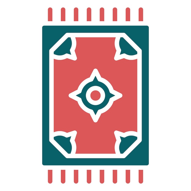 Estilo de icono de alfombra de diseño vectorial