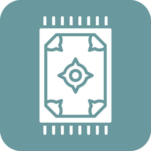 Estilo de icono de alfombra de diseño vectorial