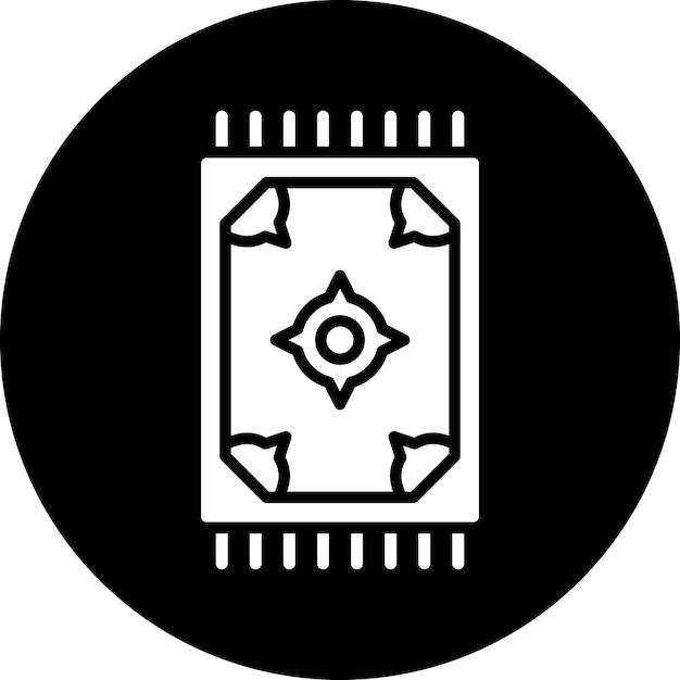 Estilo de icono de alfombra de diseño vectorial
