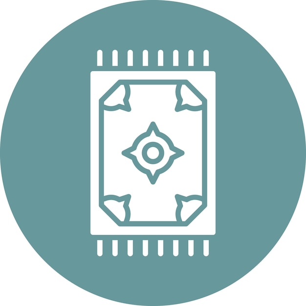 Estilo de icono de alfombra de diseño vectorial