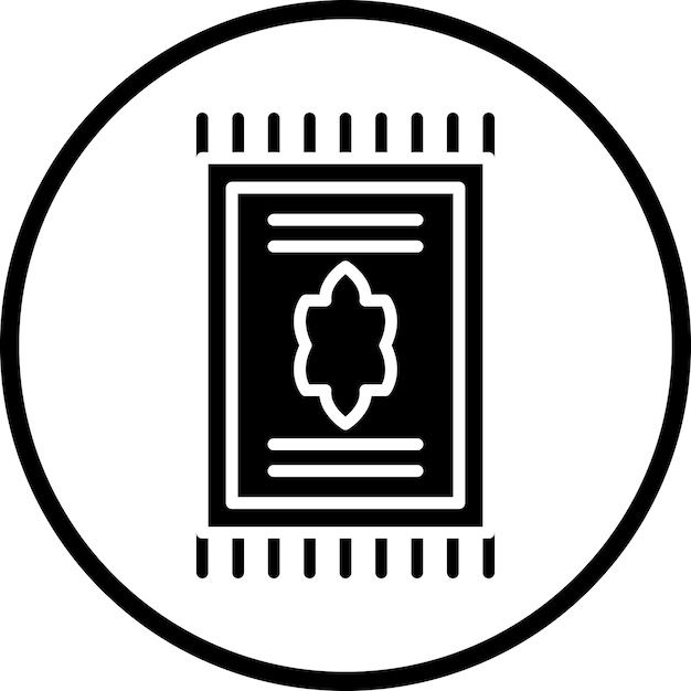Estilo de icono de alfombra de diseño vectorial