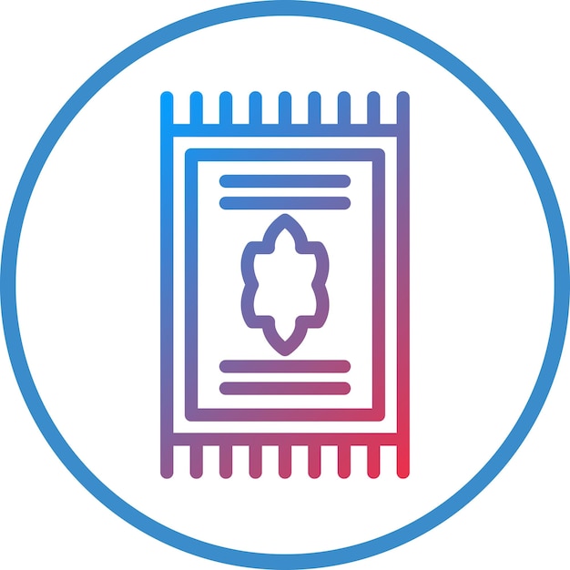 Estilo de icono de alfombra de diseño vectorial