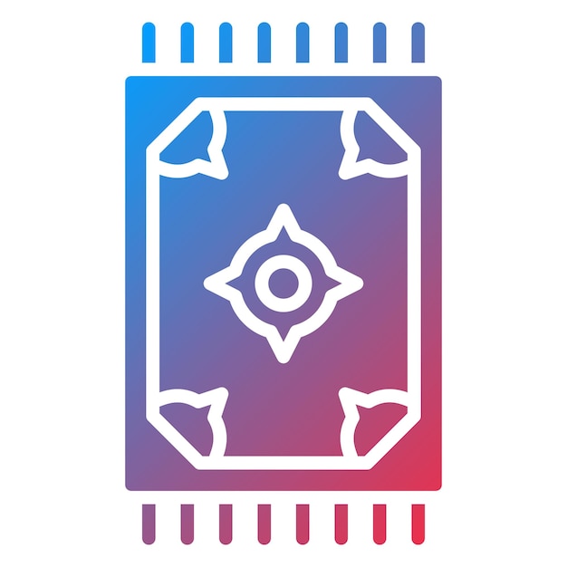 Estilo de icono de alfombra de diseño vectorial