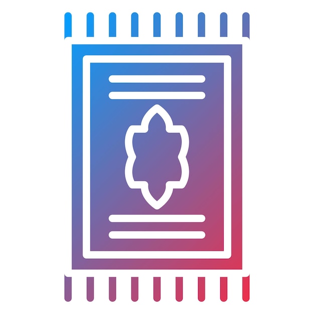 Estilo de icono de alfombra de diseño vectorial