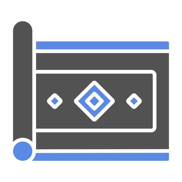 Estilo de icono de alfombra de diseño vectorial