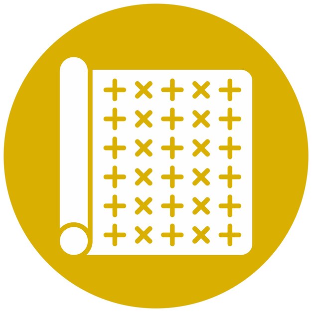 Estilo del icono de la alfombra de diseño vectorial