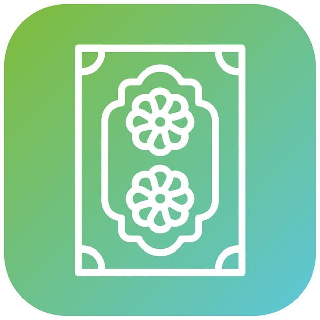 Estilo de icono de alfombra de diseño vectorial