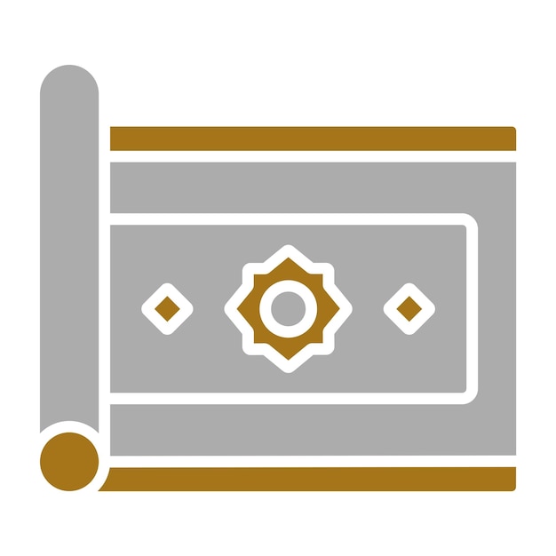 Estilo de icono de alfombra de diseño vectorial
