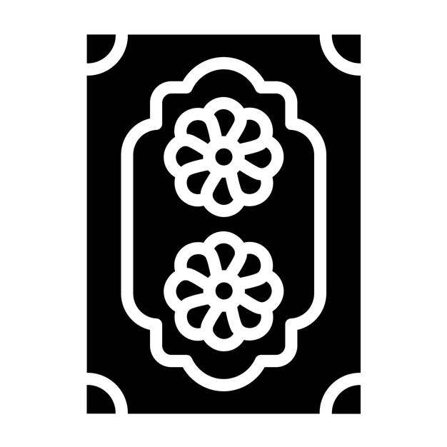 Estilo de icono de alfombra de diseño vectorial